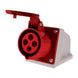 Enchufe Hembra Sobrepuesta 16A 3P+t 380V IP44