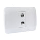 Toma USB 5V C.c. 1100ma Blanco Armado Blanca