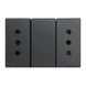 Modulo Tomacorriente Duplex 10A 250V 2P+t S33 Noir Mate
