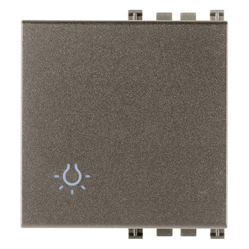 Tecla 2M símbolo luz Metal